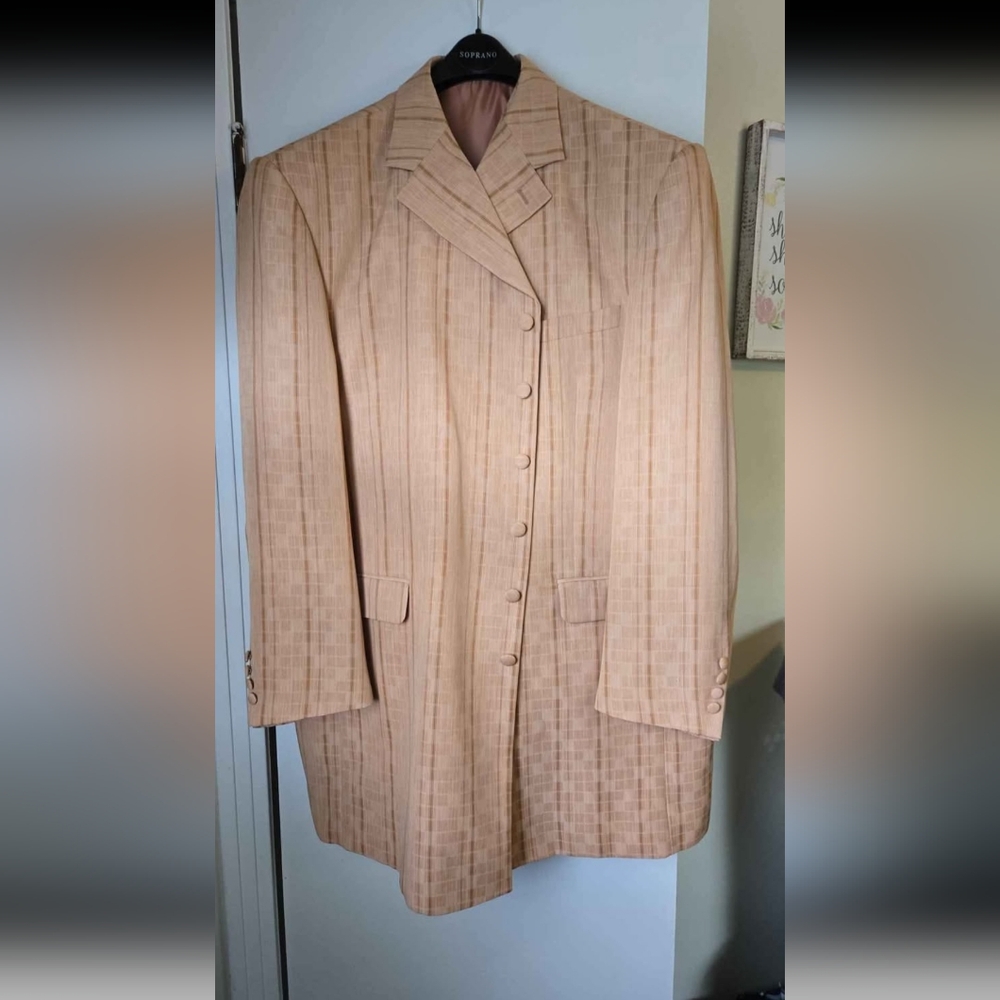 Soprano Tan Blazer Classic Lightweight Design